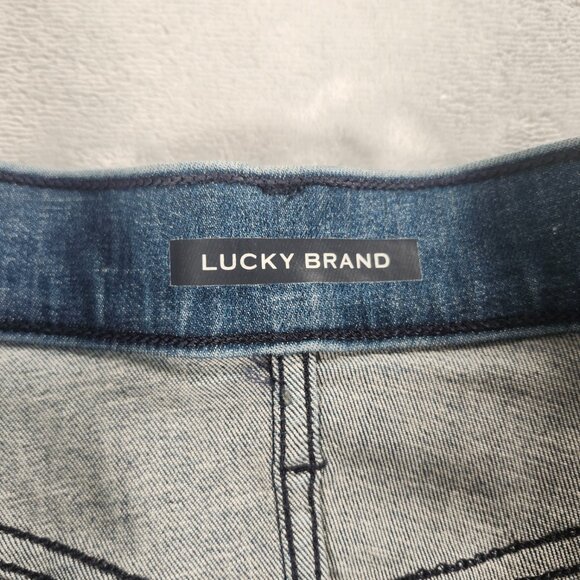 Lucky Brand Womens 5/33 Mid Rise Stretch Jeans Blue Skinny Leg Soft Denim - Picture 2 of 10